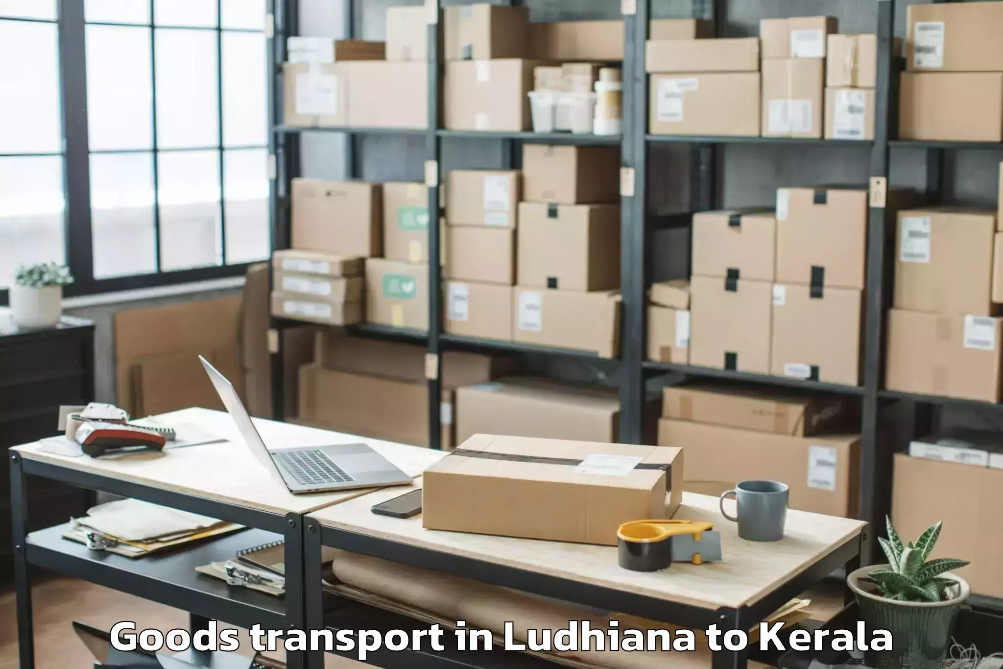 Hassle-Free Ludhiana to Mall Of Joy Kottayam Goods Transport